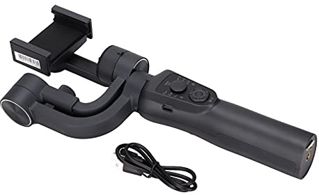 Stabilizzatore Smartphone a 3 Assi Pieghevole Leggero – Anti - Shake Avanzato per Video Stabili e Fluide – Compatibile IOS e Android – Batteria 12 Ore e Supporto Fino a 230