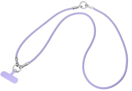 sourcing map Phone Lanyard, Crossbody Cellphone Chain Strap Woven Lanyards Detachable Anti Theft Phone Strap with Tether Tabs