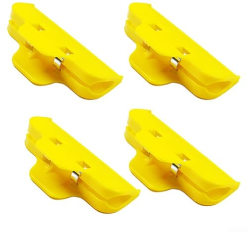 Besttoolifes Lot de 4 pinces de réparation d'écran LCD réglables en plastique pour l'alignement de l'écran de téléphone portable et tablette, jaune et bleu, prise en main facile et (jaune)