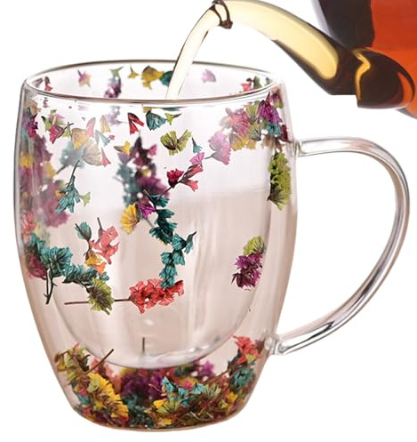 Generisk dubbelväggig glasmugg – 350 ml isolerad cappuccinokoppar