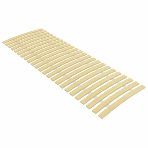QJBSAVVA Lattenrost 70x200 aus massivem Pappelholz, 24 federnde Roll-Latten, zusammenklappbarer Bettrost ohne Montage, Modernes Design für Etagenbett, Tagesbett und Jugendbett