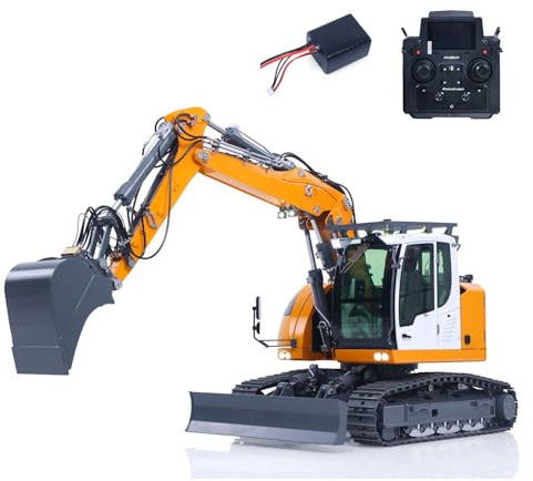 TOUCAN RC HOBBY Pelle hydraulique en métal 1/14 RC LR914 PRO MAX Télécommande Pelleteuse Voiture de construction 8 voies Valve PL18EV Lite Radio Batterie