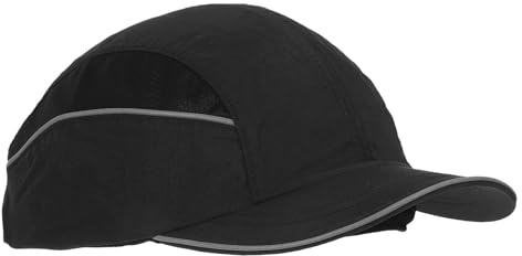 SKISUNO Gorra Seguridad Trabajo Homologado para Mantenimiento Eléctrico y Construcción con Inserto Antigolpes y Visera Corta, Casco Seguridad Antiestática con Forro Transpirable
