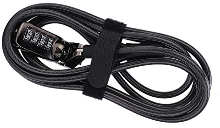 Dioche Laptop Combination Lock Security Cable, Theft Deterrent Keyless Lock with 4 Digit Password Protections for Laptop, MacBook, iPad, Tablets - 1.8m Length