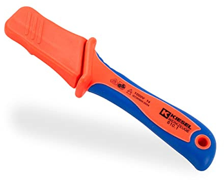 VDE - Cuchillo pelacables (1000 V, cuchilla pelacables, cable eléctrico)