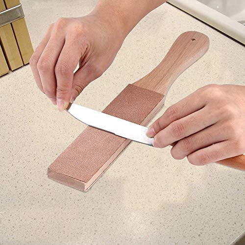 Schleifstein Mit Griff Multifunktionale DIY Lederhandwerk Schleifstein Polierwerkzeug für Home Küche