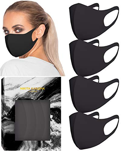 Karizma Set med 4 svarta tygmasker