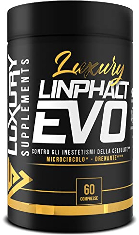 Diosmina Esperidina e Bromelina Luxury Supplements ● 60 Compresse Circolazione Gambe con Cantella, Ippocastano e Pungitopo per Vene varicose, Gambe gonfie e Capillari Rotti ● Drenaggio dei Liquidi