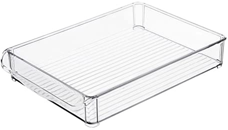 Abonda Gefrierschrank-Organizer-Behälter, Stapelbarer Gefrierschrank, Kühlschrank-Schubladen-Organizer, Kühlschrank-Organizer-Behälter, Kühlschrank-Regalhalter-Aufbewahrungsbox, durchsichtiger