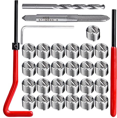 Bestgle gewindereparatursatz m5 kompatibel innen gewindereparatur drahteinsatz kit 30 stück helicoil Gewinde rethread Repair Einsatz kit metrisches Reparatur helicoil Coil für Automotive Reparatur