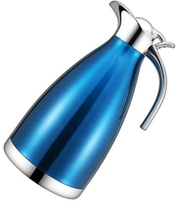 Amosfun Jarra De De Acero Inoxidable Bote De Agua Termal De Una Sola Capa Botella De Agua Dispensador De Bebidas De 1 5 L Jarra Con Tapa Jarra De Jugo Frasco De Té
