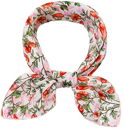 TQVLNMCR Kinderschal aus Seidenkrepp, 40 cm, Babyschal, Herbst- und Winterschal for Mädchen, Kleiner quadratischer Schal(Pomegranate Red)