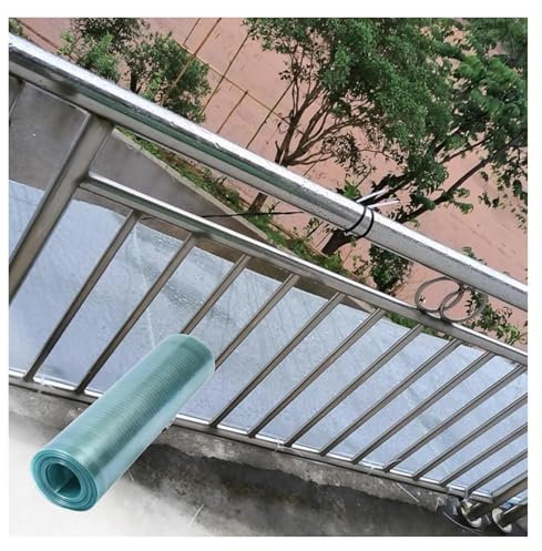 Transparente Polycarbonat-Gewächshaus-Dachplatte, wasserdicht, 0,8 mm, Verkleidung für Überdachung, Carport, anpassbar und langlebig, 1 x 6 m