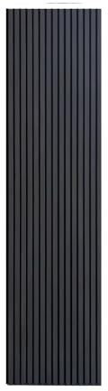 Slat Wall Wooden 3D Veneer Panels Decorative Acoustic Fibre Sound Absorbing Black 2 Pack
