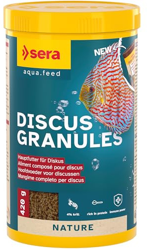 Discus Granules 1 L | hauptfutter für diskus 1.000 ml | langsam sinkendes softgranulat | mit hochwertigem Protein und prebiotischer, gesundheitsfördernder Wirkung