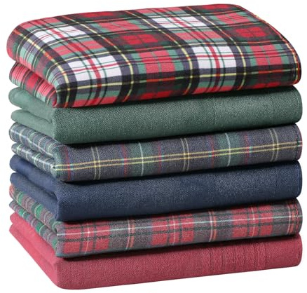 HOULIFE Mouchoir de poche pour homme mouchoir classique à carreaux en coton doux pochette à carreaux