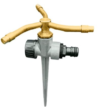 Irrigatore Da Giardino - Annaffiatoio In Con 3 Bracci,Irrigatore Rotante 360 Gradi Resistente Agli Agenti Atmosferici Per Prati Serre Orti Piscine E Aree Verdi