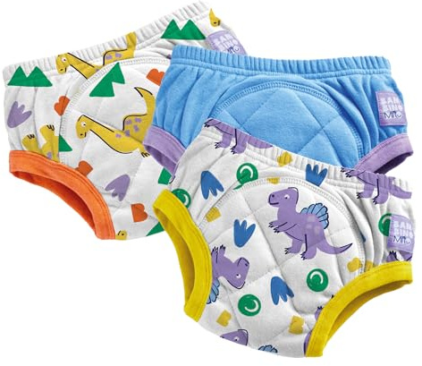 Bambino Mio Töpfchen-Trainingshose aus Baumwolle, 3er-Pack, 2-3 Jahre | Weiche Baumwoll-Trainingshose mit saugfähigem Kern für kleine Missgeschicke – ideal für den Übergang von der Windel.