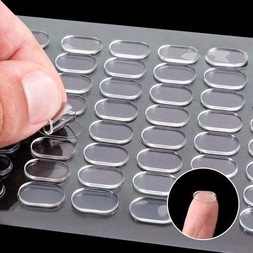 IANFAN 320 Stück Doppelseitige Klebepunkte, 13x8mm Transparente Klebepads | Keine Runde Aufkleber Abnehmbar Selbstklebende Klebepunkte Punktaufkleber für Heim Büro Festival Ballon Dekoration
