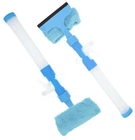 GANAZONO 2pcs Double-sided Window Cleaner Glass Wiper Water-jet Wiper Cleaning Tool for Shower and Window Cleaning