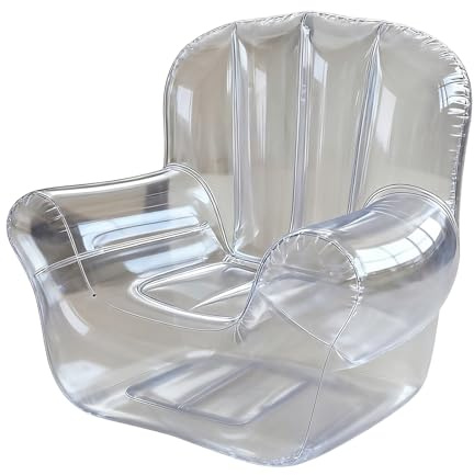 Generisch Aufblasbarer Stuhl Für Erwachsene | Aufblasbares Sofa Luftsofa - Transparente Stabile Sitzmöbel Für Innen Und Außen Frauen Männer Jugendliche Kinder