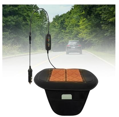 Generisch rutschfest Warm 𝐬𝐢𝐭𝐳𝐡𝐞𝐢z𝐮𝐧𝐠 Auto Ergonomisch Einstellbar Unverzichtbar für Langstreckenfahrten im Winter Passt für die Meisten Autos,B-MitTasche