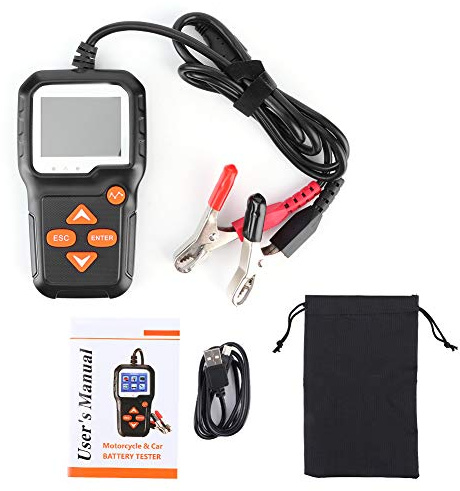 Vistreck KW650 Batteritestare för 6V-12V Bilar och Motorcyklar - Digital Belastningsanalysator med Färg S N