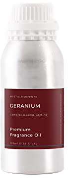 Mystic Moments | Olio di fragranze di geranio - 500 g - Perfetto per saponi, candele, bombe da bagno, bruciatori di olio, diffusori e articoli per la cura della pelle e dei capelli