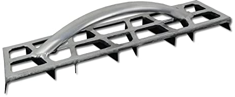 DEWEPRO® Alurabot - Alu-Gipserhobel - Kantenhobel mit 8 Stahlklingen - 465x90mm - Handhobel - Putzhobel - Schleifraspel