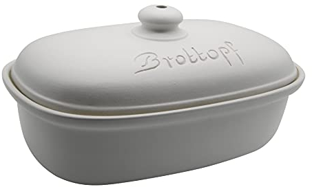 Nik.Schmitt & Sohn Brottopf oval 30 cm Matt - Weiß