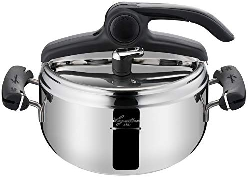 Lagostina Preziosa Lagoeasy'Up Pentola a Pressione, 3.5 L, Acciaio 18/10, Metallico