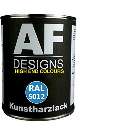 1 Liter Kunstharz Lack Buntlack Kunstharzlack RAL5012 LICHTBLAU glänzend