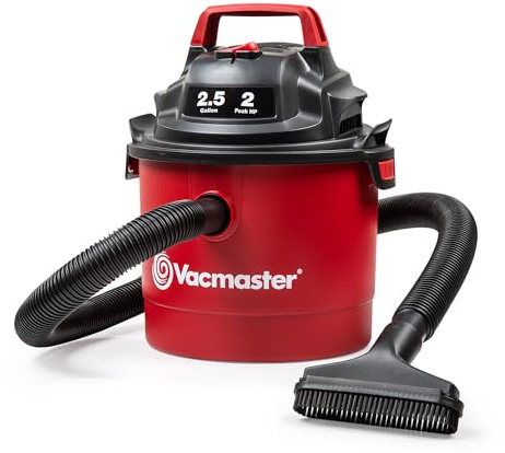 Vacmaster 2.5-Gallon* 2 Peak HP Wall Mountable Wet/Dry Vacuum – VOM205P 1101