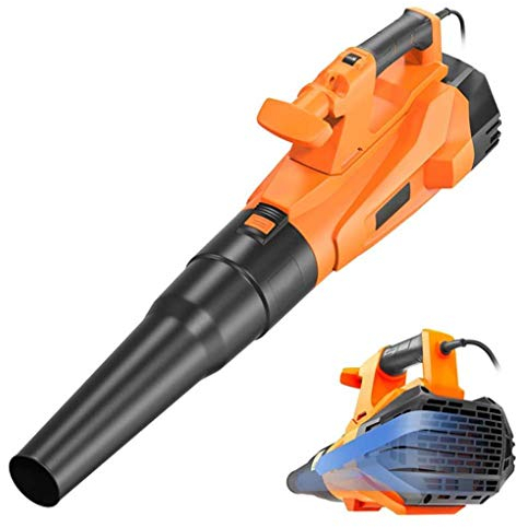 WANGLXST Soplador De Hojas Inalámbrico, Soplador De Hojas Eléctrico, Barredora De Hojas con Cable De Velocidad Variable para Patio, Césped Y Jardín
