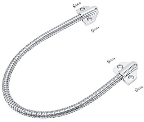 Omabeta Protección de Alambre Expuesto Bucle de Puerta Largo Cable de protección Bucle de Puerta Bucle de Puerta de Metal Protección Bucle de Puerta de Alambre para Cable para el hogar