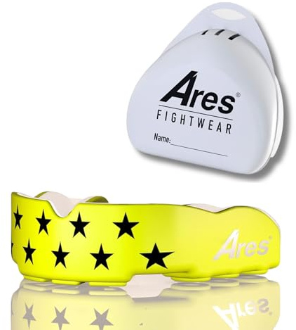 Ares Fightwear Munskydd lådor inklusive förvaringslåda för kampsport, MMA och idrottare I Maximalt tandskydd tack vare optimal passform I professionellt munskydd för män och kvinnor