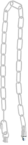 DC Voltage Catena in metallo resistente da 90 cm per lampadario vintage sospeso a soffitto lampade a sospensione (bianco)