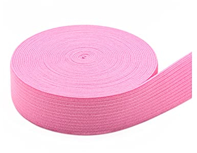 Simpleelove Buntes Nähen Gummiband, 5M Langes 25mm Breites Elastische Bänder (Rosa)