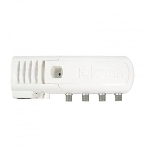 Amplificador de vivienda “F” 3 salidas (2+TV): VHF/UHF – Auto LTE - TELEVES 545801