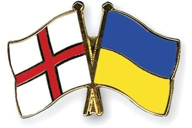 England-Ukraine Freundschafts Pin