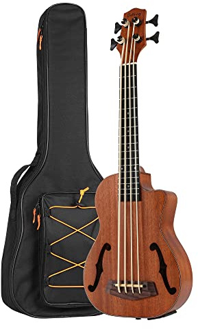 Batking Bariton-Ukulele, Bass, 76,2 cm, mit Gigbag