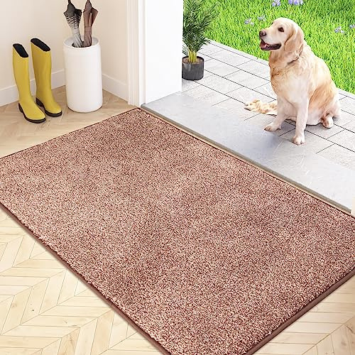 FCSDETAIL Schmutzfangmatte Innen 80 x 120 cm, Fußmatte, Eingangsmatte | Maschinenwaschbare, Sauberlaufmatte, rutschfeste Teppich , Fussmatte für Hund, Eingang, Haustür & Flur
