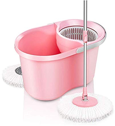 ZYMEN Mocio, 360°;Pulizia Rotante dei Metalli e 2 testine per spazzolone Rotante Super Mop, tamponi in Microfibra Lavabili e riutilizzabili Commemoration Day