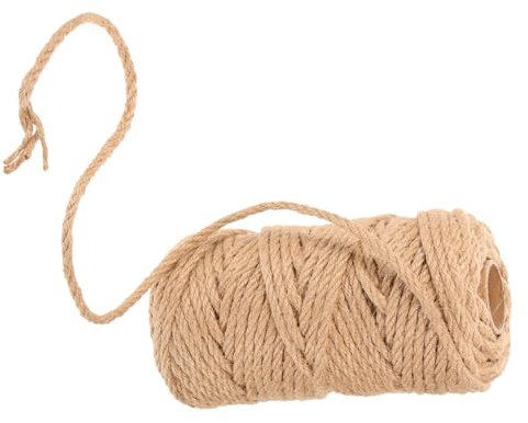 DOITOOL Elegantes Sisalseil Für Katzenkratzbäume 50 M Rolle 6 Mm Breite Kratzfestes Kratzbaummaterial Haustierzubehör