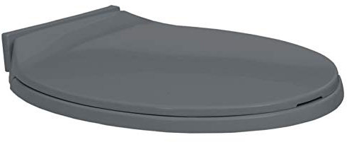 Gecheer Toilettensitz mit Absenkautomatik Toilettendeckel mit Soft-Close-Funktion Klodeckel WC-Sitz Soft Close Toilettensitze, Passend für die Meiste Toilette, Grau