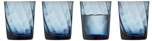 Lyngby Glas Vienna Wasserglas, Trinkglas, 30 cl, 4 Stck., Blau