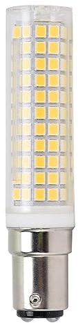 Wifehelper BA15D Lampadina LED Dimmerabile a Mais 136LED 1500LM per Lampadario, Lampada da Soffitto, Parete (220V Bianco Caldo)