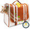 LaifuTu Tragetasche Katze bis 8-14KG, mit Reisenapf, Katzenrucksack mit Einstellbar Schultergurt, Belüftetem Design Katzen Transporttasche, Katzen Transportboxen, für Camping Auto Reisen Tierarztbesuc