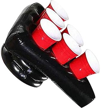 Abaodam Aufblasbarer PVC Bierhut Spielhalter Dreieckig Aufblasbares Huttablett Kinder Partyspiel Requisite Geburtstagsfeier Karneval Weihnachten