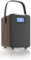 MONODEAL Radio Digital con Bluetooth, Radio Portatil Pequeña con Dos Despertadors, Radio FM Recargable con Enchufe para Auriculares, Entrada Auxiliar